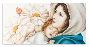 Quadro "Tenerezza tra i fiori"