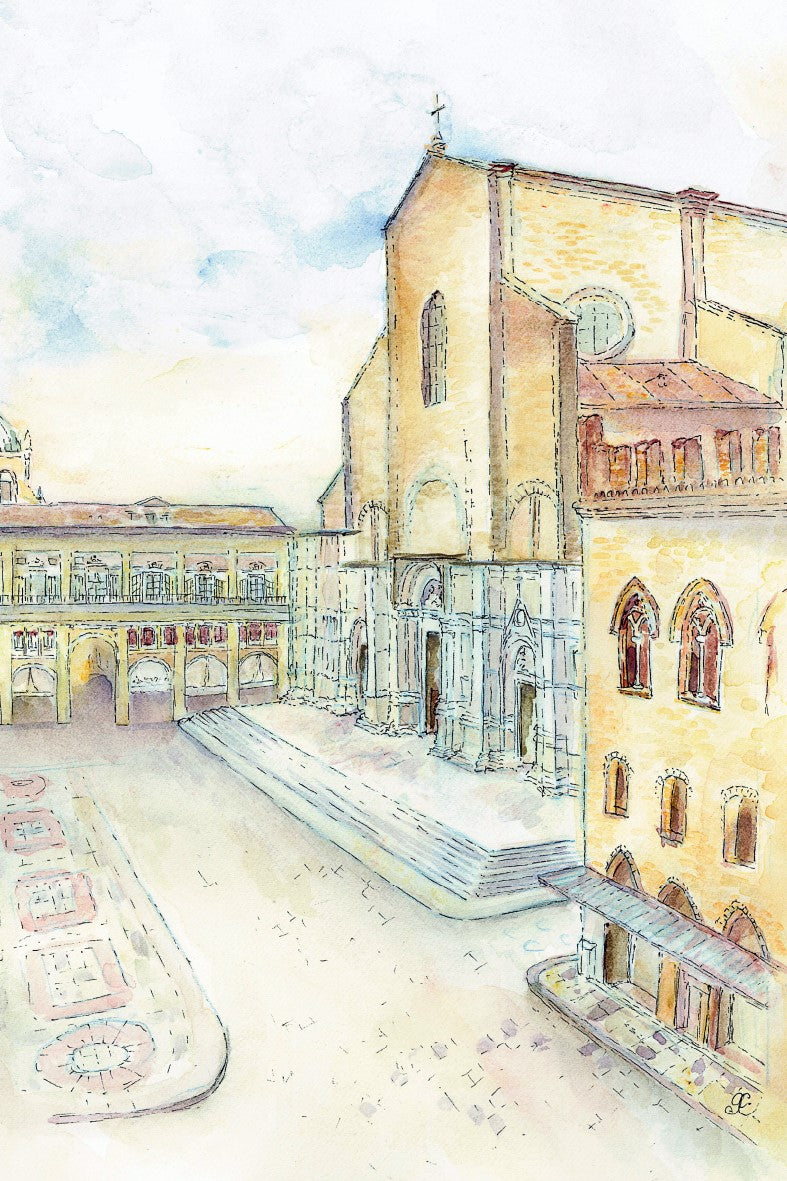 Cartolina "Bologna Piazza Maggiore"